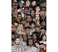 Pyramid International Maxi poster con icone hip hop, 61 x 91 cm, taglia unica