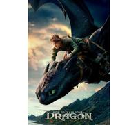 Pyramid International Maxi poster How to train your dragon - LIVE ACTION - Design senza denti stampato su carta di qualità - 90 cm x 60 cm - Taglia unica