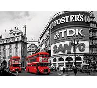 Pyramid International - Maxi Poster Piccadilly Circus con Autobus Rosso