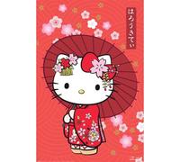 Pyramid International Maxi poster ufficiale Hello Kitty (stile giapponese) | Decorazione da parete | 61 cm x 91,5 cm poster per camera da letto, dormitorio e fan