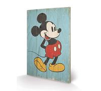 Pyramid International Mickey Mouse (Retro) 40 x 59 cm, Stampa, Legno, Multicolore, 40 x 59 x 1.3 cm