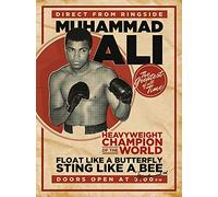Pyramid International Muhammad Ali 80 x 60 cm Stampa sul Tessuto Modello retrò