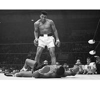 Pyramid International Muhammad Ali vs Liston Paesaggio-Corbis, Stampa su Tela, Cotone, Multicolore, 85 x 120 x 1,3 cm