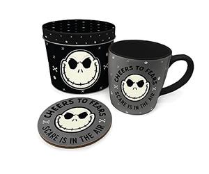 Pyramid International Nightmare Before Christmas Boccale And Coaster Gift Tin Set Nuovo Ufficiale
