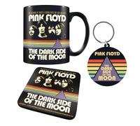 Pyramid International Pink Floyd - Set regalo (tazza, sottobicchiere e portachiavi), prodotto ufficiale, tazza in ceramica di alta qualità, sottobicchiere e portachiavi, per fan e collezionisti, per