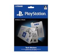 Pyramid International Playstation Tech - Set di 26 adesivi per computer portatili, cellulari e tablet, prodotto ufficiale, colore: blu/bianco