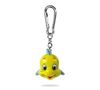 Pyramid International Portachiavi Disney La Sirenetta (design 3D Flound), moschettone, ciondolo con zip o zaino, portachiavi da uomo e da donna, prodotto ufficiale