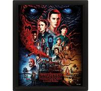 Pyramid International Poster 3D con cornice di Stranger Things (design Vecna) 25 cm x 20 cm x 1,3 cm, stampa artistica da parete con cornice - Prodotto ufficiale Stranger Things