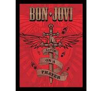 Pyramid International Poster con cornice Bon Jovi (Living' on a Prayer), decorazione artistica da parete, in cornice da 30 x 40 cm, prodotto ufficiale