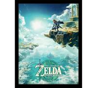 Pyramid International Poster con cornice (Hyrule Skies Design), 30 x 40 cm, prodotto ufficiale