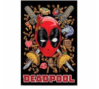 Pyramid International Poster Marvel Deadpool | Chimichanga | Poster da parete ufficiale | Poster fumetti | Decorazione da parete umoristica per gli appassionati di Marvel | 61 x 91,5 cm