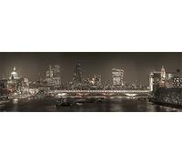 Pyramid International Poster Sottile con Skyline di Londra, Carta, Multicolore, 30 x 91,5 cm