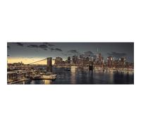 Pyramid International Poster Sottile New York at Dusk in Carta, Multicolore, 30 x 91,5 cm