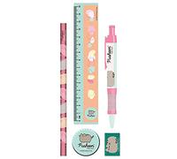 Pyramid International Pusheen/Hello Kitty - Set di cancelleria (design botanico), 8,5 x 1,5 x 21 cm, prodotto ufficiale
