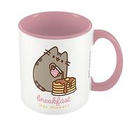 Pyramid International Pusheen - Tazza in ceramica con motivo pancake, 315 ml, in confezione regalo, colore: oro