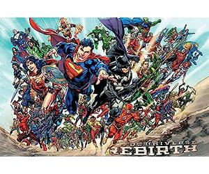 Pyramid International Rebirth Justice League - Maxi Poster in plastica/Vetro, Multicolore, 61 x 91,5 x 1,3 cm
