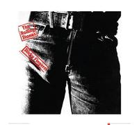 Pyramid International Rolling Stones (Sticky Fingers) - Stampa Artistica 40 x 40 cm, Carta, Multicolore, 40 x 40 x 1.3 cm
