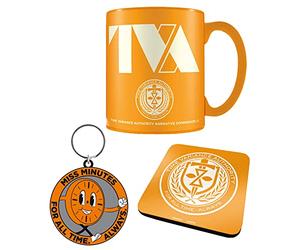 Pyramid International Set regalo con tazza, sottobicchiere e portachiavi Marvel Loki (design TVA), in confezione regalo Loki, prodotto ufficiale