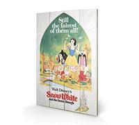 Pyramid International Snow White Still The Fairest Wood Print 40 x 59cm, Multi-C