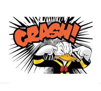 Pyramid International Stampa Artistica Crash Donald Duck, Carta, Multicolore, 40 x 59 x 1.3 cm