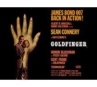 Pyramid International-Stampa con Cornice James Bond Goldfinger Mano, in Tela, Grande