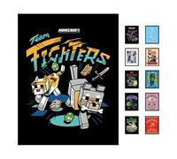 Pyramid International Stampa da collezione di Minecraft (Team Fighters), con cornice, 30 x 40 cm, poster artistico, poster e stampe, taglia unica