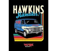 Pyramid International Stampa da collezione di Stranger Things 5 (Hawkins Hitmakers), 30 x 40 cm, con cornice, con licenza ufficiale, poster da parete Netflix, pronto da appendere, taglia unica