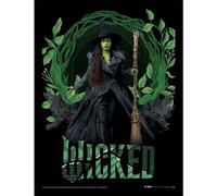 Pyramid International Stampa da collezione ufficiale Wicked 2, (cornice arrotondata Elphaba), arte decorativa di alta qualità per gli amanti del teatro e i collezionisti, poster incorniciato, 30 x 40