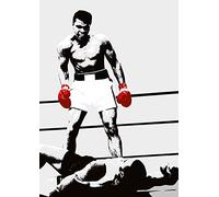 Pyramid International Stampa su Tela Muhammad Ali (Guanti Corbis), Legno, Multicolore, 85 x 120 x 1.3 cm