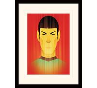 Pyramid International Star Trek (Beaming Spock) 50° Anniversario montato & incorniciato, 30 x 40 cm