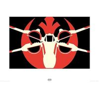 Pyramid International Star Wars Episodio VII (X-Wing Pop) Art Print 60 x 80 cm, Carta, Multicolore, 60 x 80 x 1.3 cm