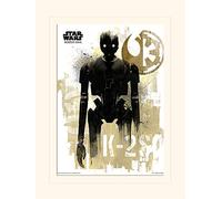 Pyramid International Star Wars Rogue One (k-2s0 Grunge) - Memorabilia, Formato 30 x 40 cm, Carta, Multicolore, 30 x 40 x 1.3 cm