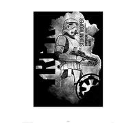 Pyramid International Star Wars Stormtrooper Smoke Rogue One Art Print, Carta, Multicolore, 60 x 80 x 1.3 cm