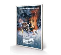 Pyramid International Star Wars the Empire Strikes Back One Sheet Print, Wood, M