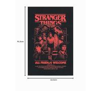 Pyramid International Stranger Things 5 (All Friends Welcome) - Maxi poster, 91,5 cm x 61 cm, con licenza ufficiale Netflix, taglia unica