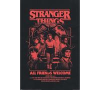 Pyramid International Stranger Things 5 (All Friends Welcome) - Maxi poster con licenza ufficiale Netflix, 91,5 cm x 61 cm, taglia unica