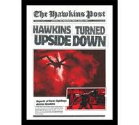 Pyramid International Stranger Things 5 (Hawkins Turned Upside Down) Stampa da collezione con cornice, 30 x 40 cm, con licenza ufficiale, poster da parete Netflix, pronto da appendere, taglia unica