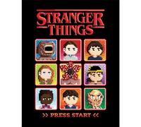 Pyramid International Stranger Things 5 (Press Start), stampa da collezione con cornice, 30 x 40 cm, con licenza ufficiale, poster da parete Netflix, pronto da appendere, taglia unica