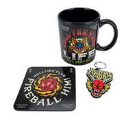 Stranger Things Mug, Coaster and Keychain Set Hellfire