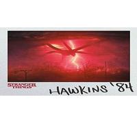 Pyramid International Stranger Things - Stampa su tela quadrata Hawkins '84, 30 x 30 cm, prodotto ufficiale