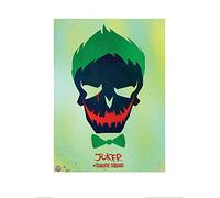 Pyramid International Suicide Squad (Joker Skull) - Stampa Artistica 60 x 80 cm, Carta, Multicolore, 60 x 80 x 1.3 cm