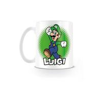 Pyramid International Super Mario Tazza gigante (design Luigi), 590 ml, tazza in ceramica, grande per bevande calde, tazza da caffè per cioccolata calda, tè o caffè - Merchandise ufficiale