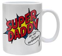 Pyramid International Tazza in Ceramica con Scritta Dad (Super papà) , Bianco