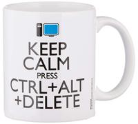 Pyramid International Tazza in Ceramica, Motivo con Scritta Keep Calm Press Ctrl