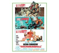 Pyramid International - Tela Locandina Film Agente 007 - Thundeball, 32 x 44 cm