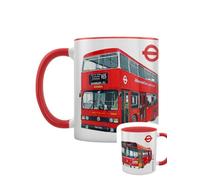 Pyramid International TFL (London Bus) Tazza bicolore con interno rosso