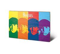 Pyramid International The Beatles Pop Art Wood Print, Multi-Colour, 40 x 59 x 1.