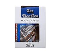 Pyramid International The Beatles (rosso e blu) Mug & Sock Set - Divertente design dei Beatles, include calzini comodi abbinati, durevoli e sicuri per microonde, tazza da 312 ml, scelta fantastica per