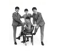 Pyramid International The Beatles (Sedia) - Stampa su Tela 30 x 40 cm, Legno, Multicolore, 30 x 40 x 1.3 cm