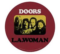 Pyramid International The Doors - Tappetino antiscivolo per giradischi, per mixare, grattare DJ e ascoltare a casa (design LA Woman), prodotto ufficiale